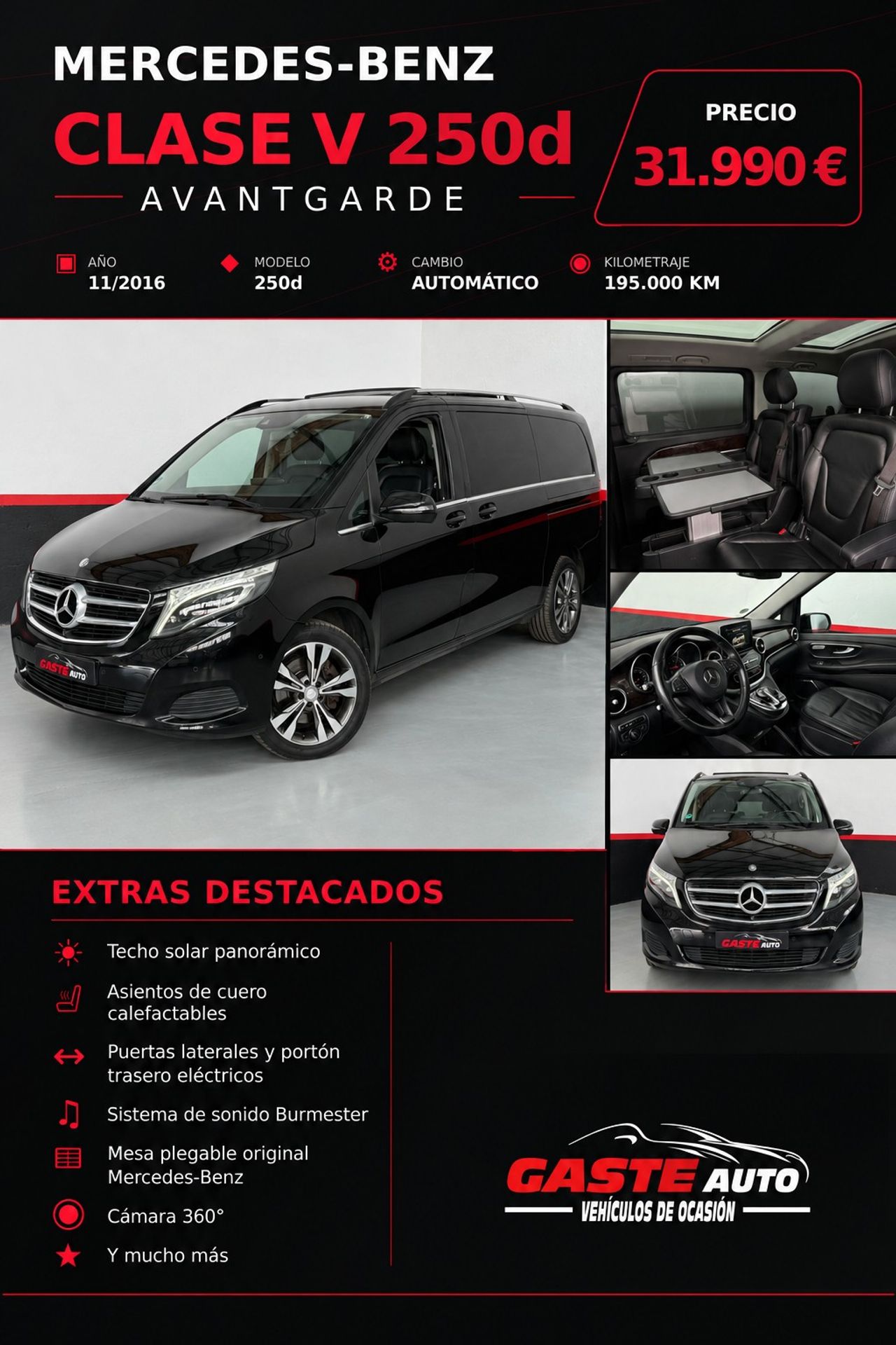 Mercedes Clase V V 250 d Avantgarde Largo